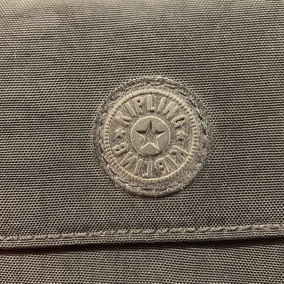 Kipling Womens Trifold Compact Wallet Black Snap Button Closure - Picture 4 of 12